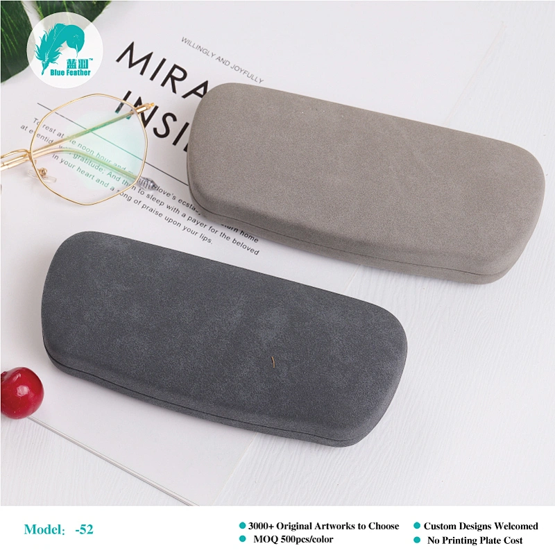 Modern Minimalist Solid Color Hard Eyeglass Case with Smooth Matte Finish