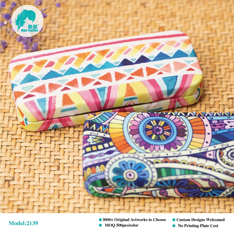 2020 New abstract theme printing glasses case