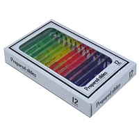 Plastic Prepared Slides, Set of 12, Mix