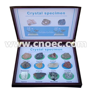 Conjunto de muestras de cristal de 12