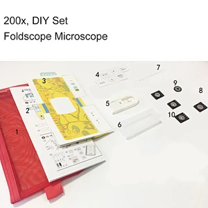 Microscopio pieghevole, 500x
