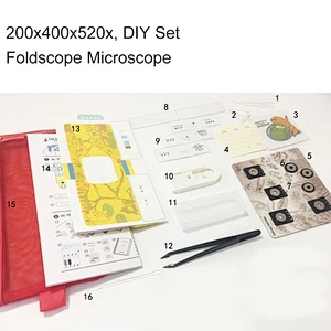 Foldscope mikroskop, 200x