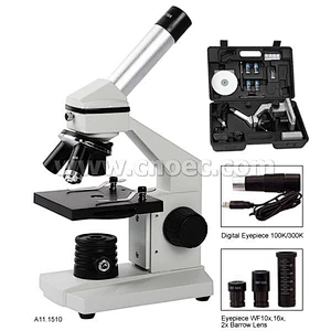 Studentbiologisk mikroskop, 640x, kun mikroskop
