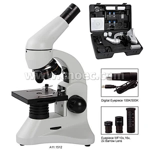Studentbiologisk mikroskop, 640x, kun mikroskop