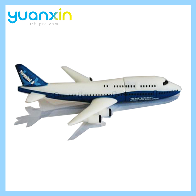 Custom Airplane Usb Stick High Speed Usb Flash Soft Pvc Memory Stick