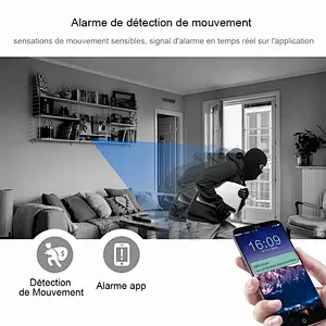 Mini Cameras WiFi HD Surveillance Camera Motion Detection IR Night Version 1080P / 720P / 640P / 320P Nanny Security Camera 160 ° Wide Angle Monitor for IOS / Android