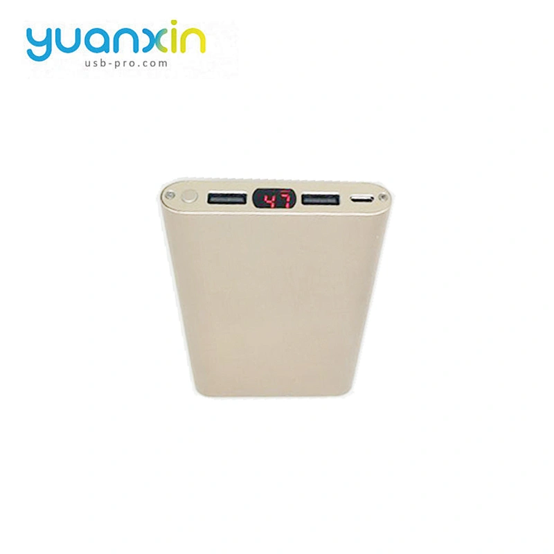 10000mAh Plastic Platinum Color Power Bank