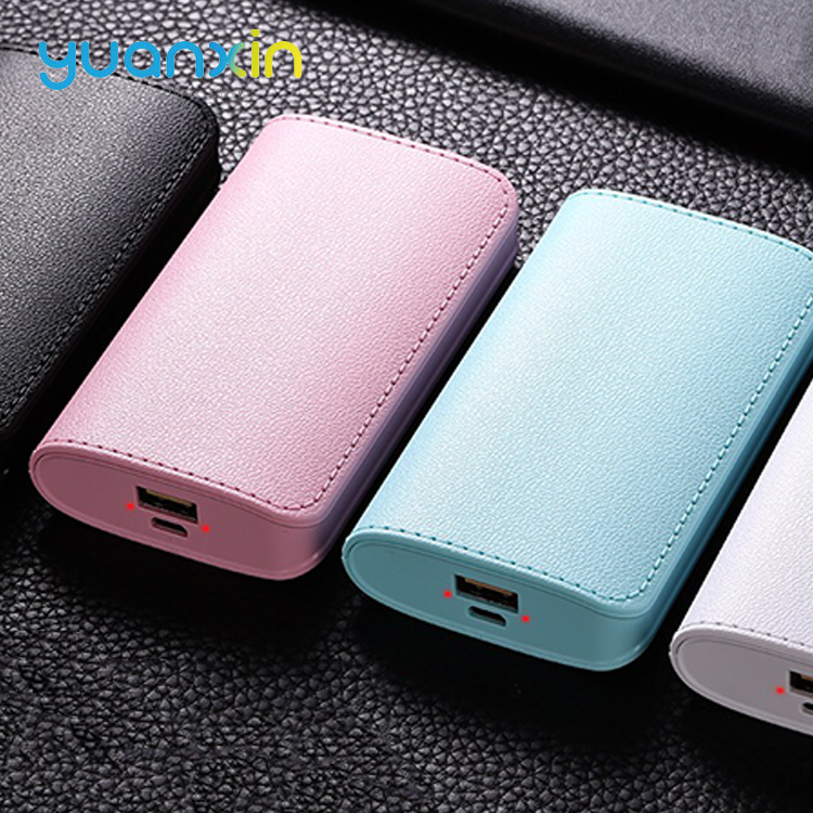6000mAh ABS black and white blue power bank