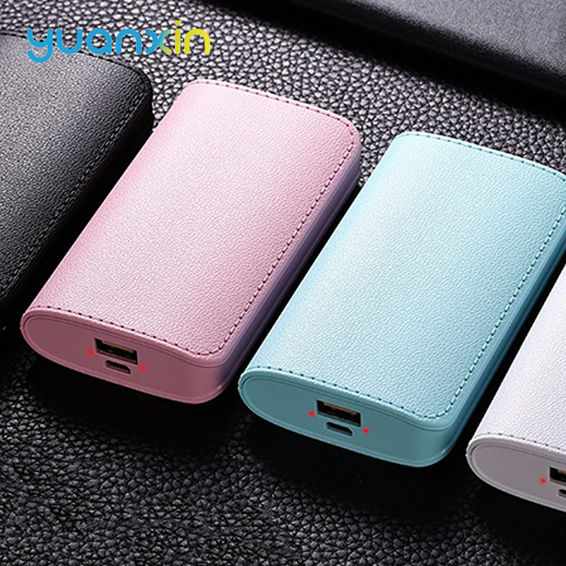 6000mAh ABS black and white blue power bank