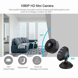 Mini Cameras WiFi HD Surveillance Camera Motion Detection IR Night Version 1080P / 720P / 640P / 320P Nanny Security Camera 160 ° Wide Angle Monitor for IOS / Android