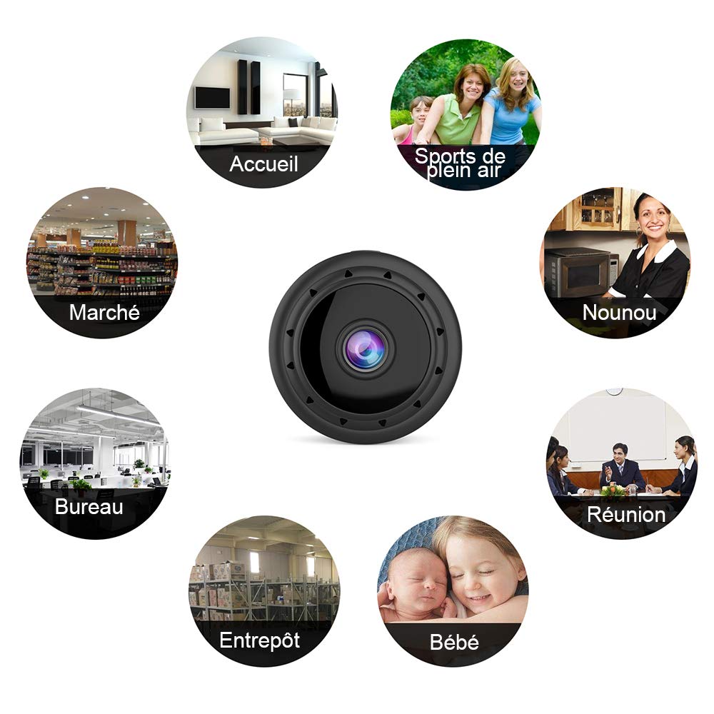 Mini Cameras WiFi HD Surveillance Camera Motion Detection IR Night Version 1080P / 720P / 640P / 320P Nanny Security Camera 160 ° Wide Angle Monitor for IOS / Android