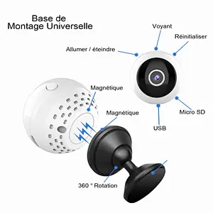 Mini Cameras WiFi HD Surveillance Camera Motion Detection IR Night Version 1080P / 720P / 640P / 320P Nanny Security Camera 160 ° Wide Angle Monitor for IOS / Android