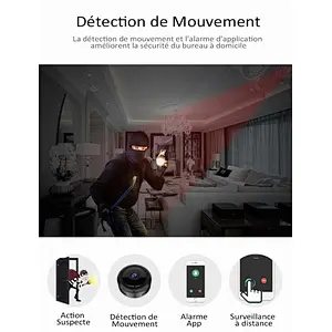 Mini Cameras WiFi HD Surveillance Camera Motion Detection IR Night Version 1080P / 720P / 640P / 320P Nanny Security Camera 160 ° Wide Angle Monitor for IOS / Android
