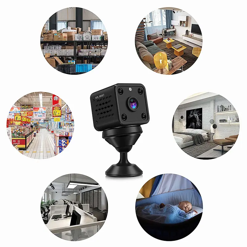 Mini Cameras WiFi HD Surveillance Camera Motion Detection IR Night Version 1080P / 720P / 640P / 320P Nanny Security Camera 160 ° Wide Angle Monitor for IOS / Android