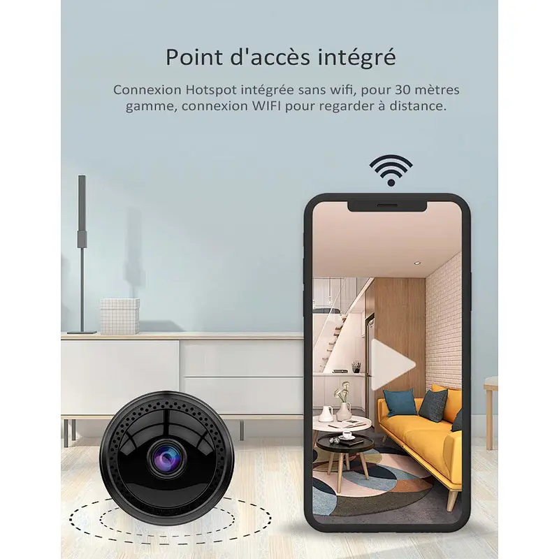 Mini Cameras WiFi HD Surveillance Camera Motion Detection IR Night Version 1080P / 720P / 640P / 320P Nanny Security Camera 160 ° Wide Angle Monitor for IOS / Android