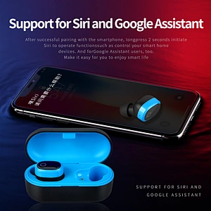 3Hours Playing Time Bluetooth Wireless Headset Earphone