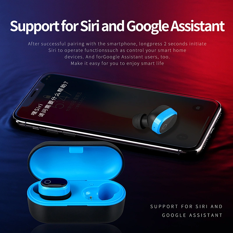 3Hours Playing Time Bluetooth Wireless Headset Earphone