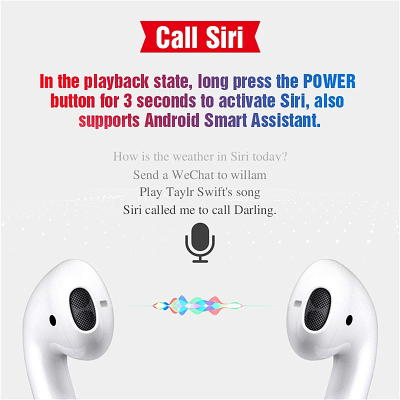 Call Wake Up Siri Pop-Up Windowbluetooth Earphone Mini Wireless Wholesale Earbuds