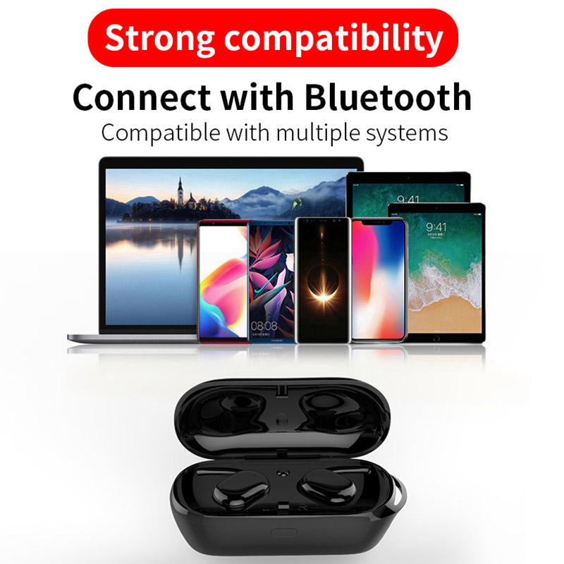 Standby Time 80 Hours Wireless Bluetooth Headset Handsfree Earphone