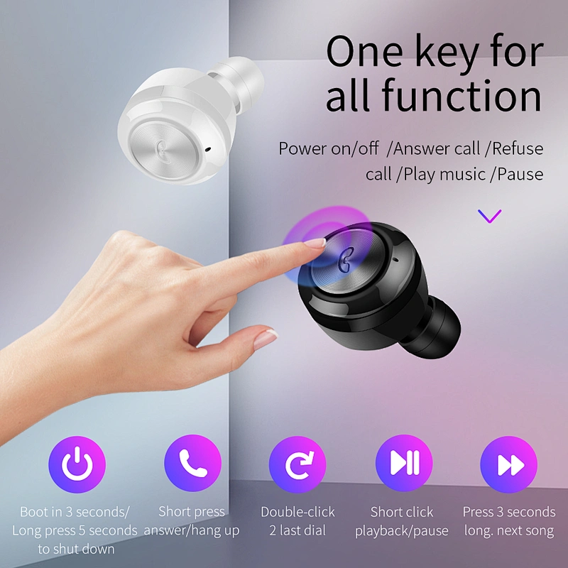 Mini Smart Watch Neck Sport Band Bluetooth Earphone