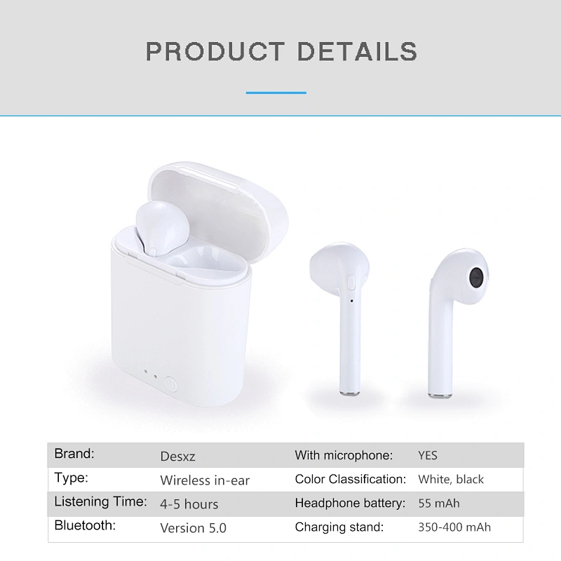 Binaural Music Bluetooth Sport Mini Earphone Wireless