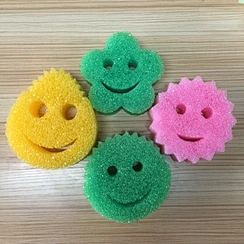 Water Color Change Kitchen Cleaning Sponge Hot soft, cold hard