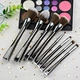 8PCS Essential Face Powder Eye Shadow Eyeliner Foundation Blush Lip Powder Liquid Cream Blending Makeup Brushes