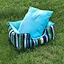 color strip canvas pet bed for cats and small dogs