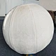 faux fur balance exercise yoga ball