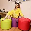 420D Polyester Oxford round bean bag footstool