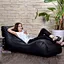 ergonomic wave shape longue bean bag