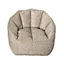 faux linen pumpkin bean bag chair