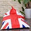 UK flag printed bean bag sofa