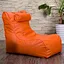 L shape recliner bean bag sofa
