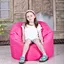 420D Polyester sitting bean bag sofa
