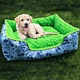 warm plush inner dog bed