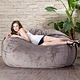 soft suede 7ft foam sac bean bag bed