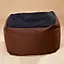 Modern square stool comfortable bean bag expand pouf sitting bean bag
