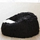 faux fur bean bag sofa