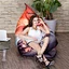 wholesale customized printed giant sac bean bag cover