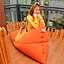 3D air mesh triangle pool bean bag sofa