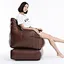 PU leather bean bag sofa set