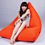 triangle floor bean bag sofa lounge