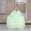 polka dot printed bean bag chair