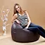 custom color PU leather bean bag chair
