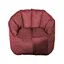 faux linen pumpkin bean bag chair
