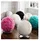faux fur balance exercise yoga ball