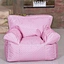 colorful printed bean bag sofa with arms for children