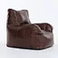 PU leather bean bag sofa set