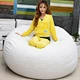 6ft vacuum compressed plush foam bean bag